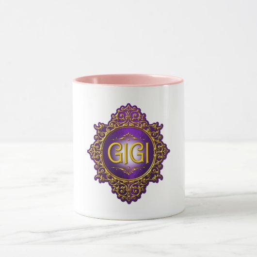 Mug Sweet GIGI Royal violet & or (Centre)