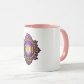 Mug Sweet GIGI Royal violet & or (Devant droit)