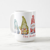 Mug Sweet Gnome Nom de famille Vacances (Devant gauche)