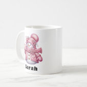 Mug Sweet Heart Holding Pink Snowman Noël (Devant gauche)