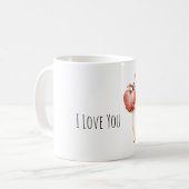 Mug Sweet Hedgehog Love Heart (Devant gauche)