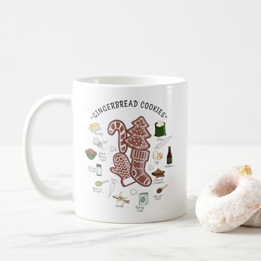 Mug Sweet Holiday Gingerbread Holiday (Avec donut)