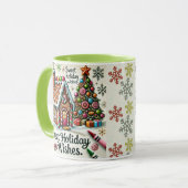 Mug Sweet Holiday Wives Candy House et neige (Devant gauche)