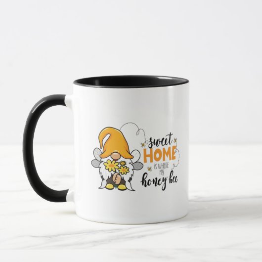 Mug Sweet Home est l'endroit où mon miel Bee Coffee Mu (Gauche)