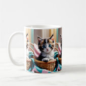 Mug Sweet Kitty dans un panier - Moment cosy (Gauche)