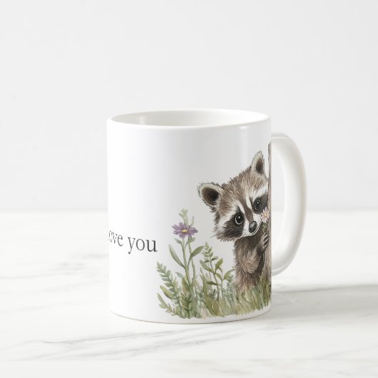 Mug Sweet Love Raccoon (Devant droit)