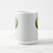 Mug Sweet moderne minimal vert Crochet Kiwi Nom (Centre)