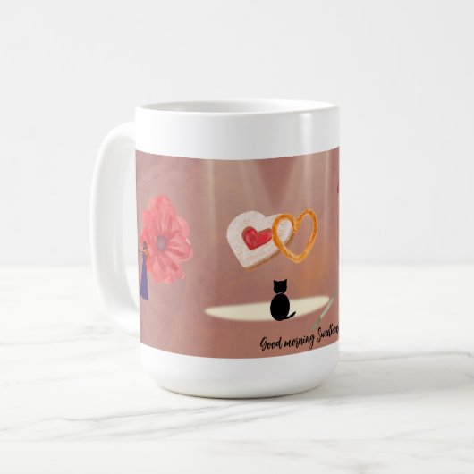 Mug Sweet Morning for Lovers (Devant gauche)