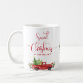 Mug Sweet Noël Vintage Camion rouge, Fêtes (Gauche)