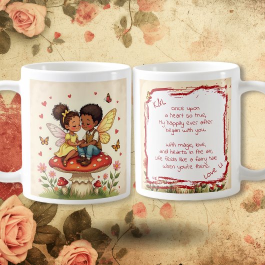 Mug Sweet Romantic Fairies and Love Poem