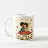 Mug Sweet Romantic Fairies and Love Poem (Gauche)