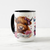 Mug Sweet Shaggy Highland Vache Valentine (Devant gauche)