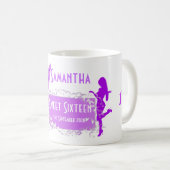 Mug Sweet sixteen girly personnalisé (Devant droit)