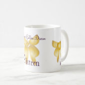 Mug Sweet sixteen rêveur d'or Mug-Cust. (Devant droit)