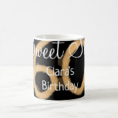 Mug Sweet Soixante ajouter nom date anniversaire Polka (Centre)