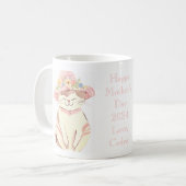Mug Sweet Spring Tante Chat Kitten Personnalisé (Devant gauche)