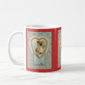 Mug Sweet tiny hearts Valentine on faux lace (Gauche)