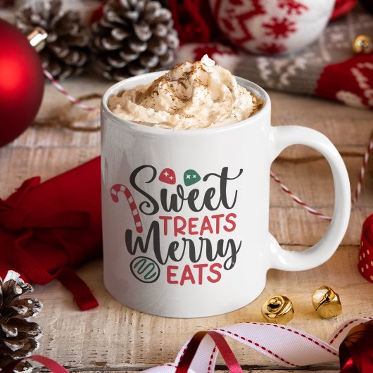 Mug Sweet Treats Merry Eats Cute Christmas