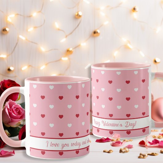 Mug Sweet Valentine's Day rose Message