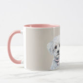 Mug Sweet White Puppy Dog (Gauche)