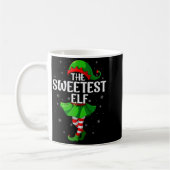 Mug Sweetest Elf Christmas Girls Women Elf Squad Xmas (Gauche)