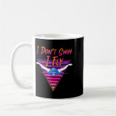 Mug Swimmer I Don't Swim I Fly Butterfly Swimming Retr (Gauche)