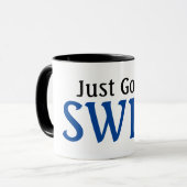 Mug Swimmer Il Faut Juste Nager (Devant gauche)