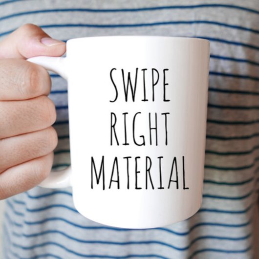 Mug Swipe Right petit ami Valentine's Day Cadeau