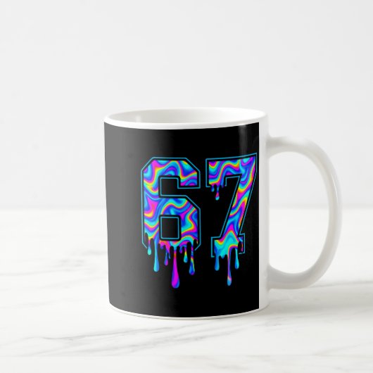 Mug Swirl Six Seven Drip 6 7 Meme Gen Alpha Slang (Droite)