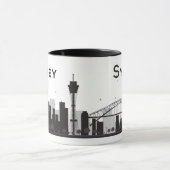Mug Sydney, Australie horizon noir et blanc de | de (Centre)