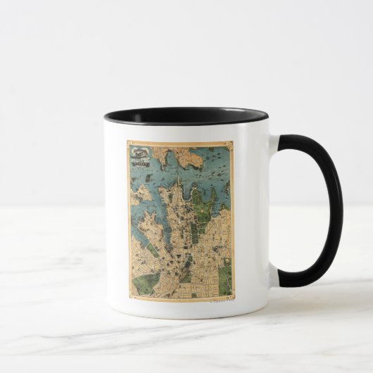 Mug Sydney, AustralieCarte panoramique (Droite)