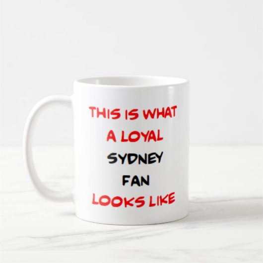 Mug sydney fan, loyal (Gauche)