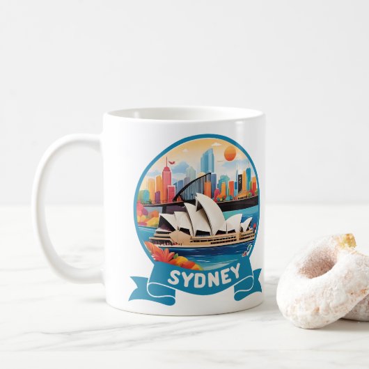 Mug Sydney Opera House Australie (Avec donut)