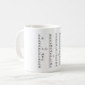 Mug Syllabe Cherokee Personnaliser (Devant gauche)