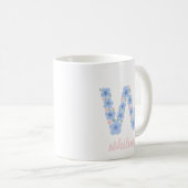 Mug SYLLABE Florale Pastel W Monogram (Devant droit)