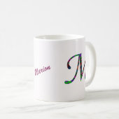 MUG SYLLABE JAUNE M MONO (Devant droit)