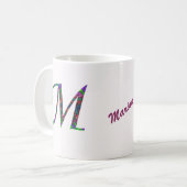 MUG SYLLABE JAUNE M MONO (Devant gauche)