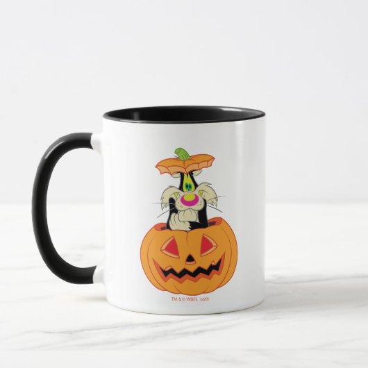 Mug SYLVESTER™ Caché dans un Jack-o-Lanterne (Gauche)