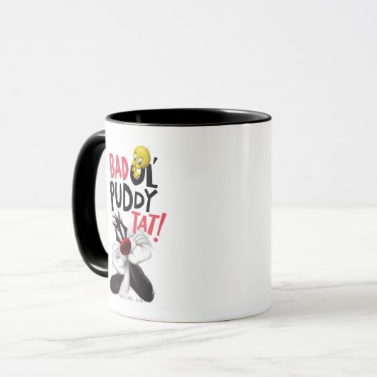 Mug SYLVESTER™ & TWEETY™ - Mauvais Tat Puddy Ol' (Devant gauche)