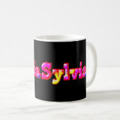 Mug Sylvia rose Nom (Devant droit)