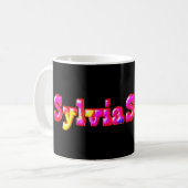 Mug Sylvia rose Nom (Devant gauche)