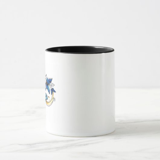 Mug Symbol Infinity of Blue Morpho Butterflies (Centre)