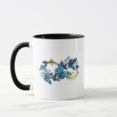 Mug Symbol Infinity of Blue Morpho Butterflies (Gauche)