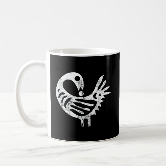 Mug Symbole Adinkra Afrocentré d'Oiseau Sankofa Pa Afr (Gauche)