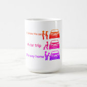 Mug Symbole amusant du circuit automobile (Centre)