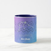 Mug Symbole Aquarius Zodiac Star Horoscope Constellati (Centre)