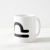 Mug Symbole astrologique de la Libra 5 (Devant droit)