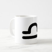 Mug Symbole astrologique de la Libra 5 (Devant gauche)