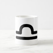 Mug Symbole astrologique de la Libra 5 (Centre)