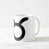 Mug Symbole astrologique de Taurus - Symbole 2 (Devant droit)